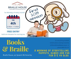 Spotty Dotty welcomes everybody to 2019! Monday 4th February 9.30am - 11.00am FREE storytelling, games, puppets, craft and fun for 0-5 year olds. Gold coin donation for morning Tea. Join Spotty Dotty and friends celebrating 2019 the best way she knows how: with a book or 2! Followed by some messy crafty fun. We’re excited to launch the year in our upstairs air-conditioned room, where we can make as much noise and mess as we like! Will it be fun?...........YES! We welcome EVERYONE between 0-5 years old and their parents/carers for a morning of fun.