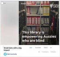 Screenshot of video SBS Covers Braille House